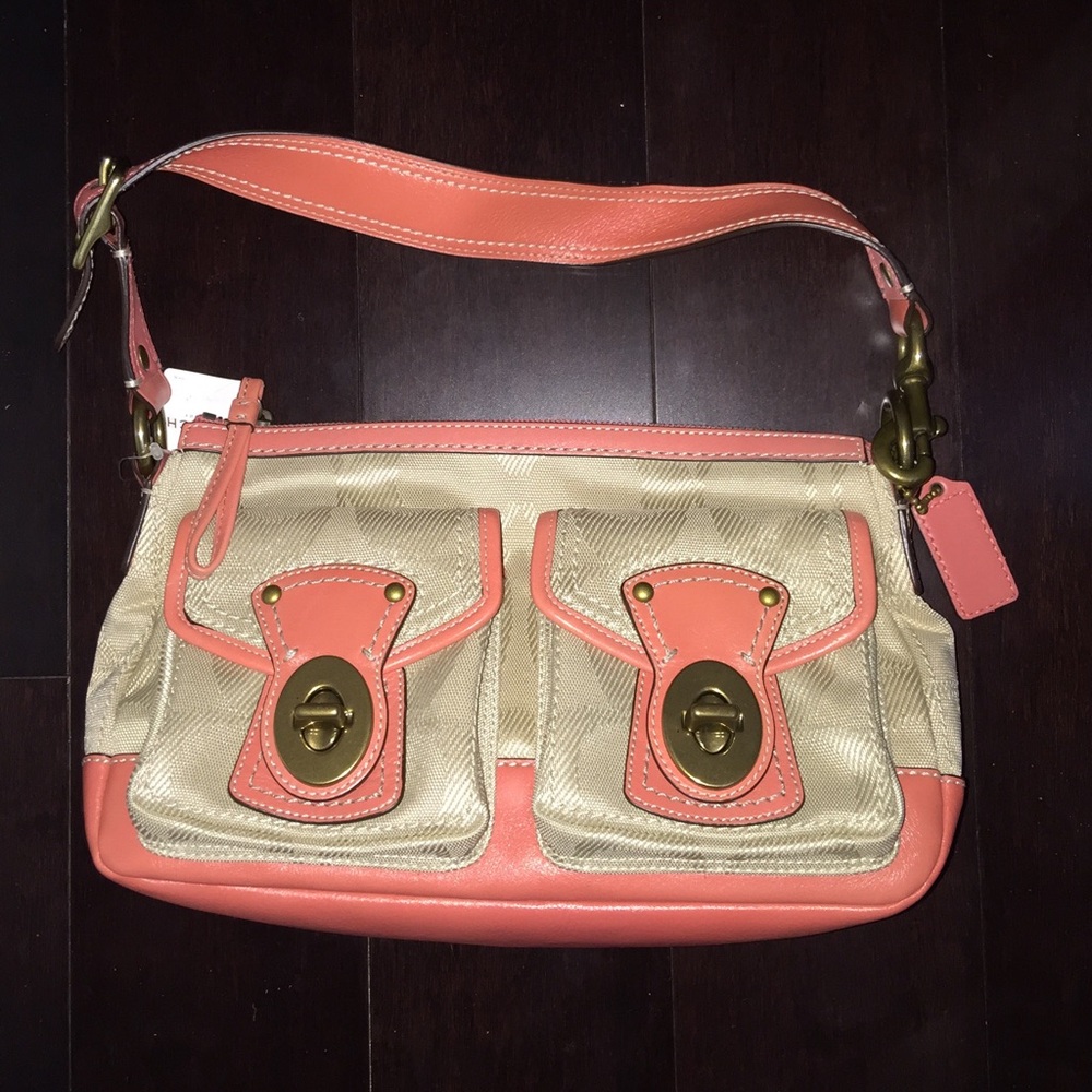 Coach Legacy Nylon Signature Shoulder Bag